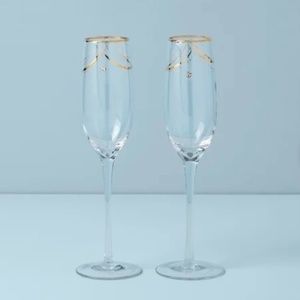 Lenox Disney 2-Piece Toasting Flutes champagne bridal